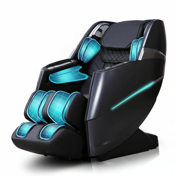 Massage Chair Full Body, 4D Zero Gravity Massage Chairs, 20 Auto Modes, 11 Massage Technique, 40 Airbags Shiatsu Massage, APP Control with Hifi Bluetooth Speaker Black