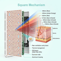 Red Light Therapy Full Body Panel, 480/630/660/810/830/850/1060Nm Blue Red near Infrared Light Device with 480 Dual Chip Clinical Grade Leds, Remote Control, Timer for Face, Body, BO-2400 — How It Works