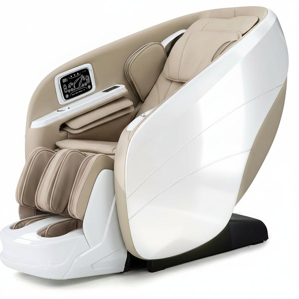4D Massage Chair Full Body, Zero Gravity Recliner,34 Airbags Massage,20 Auto Massage Programs,Auto Body Scan,Ai Voice Control,55" SL Track,Beige